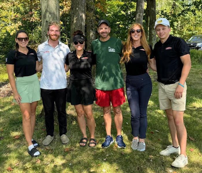 servpro team at NCST annual golf outing