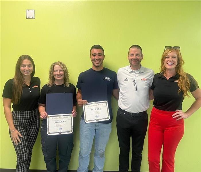 SERVPRO with NCST student award winners