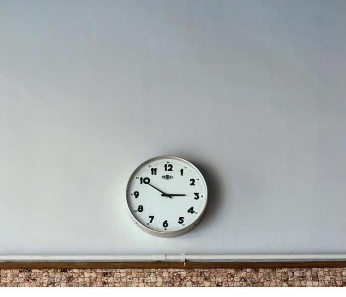 clock on wall