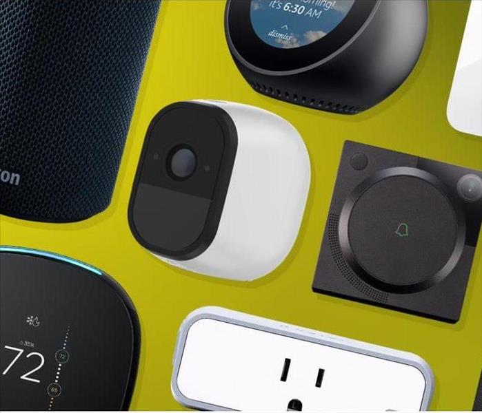 image of several different smart home devices that can aid in the daily life of homeowners